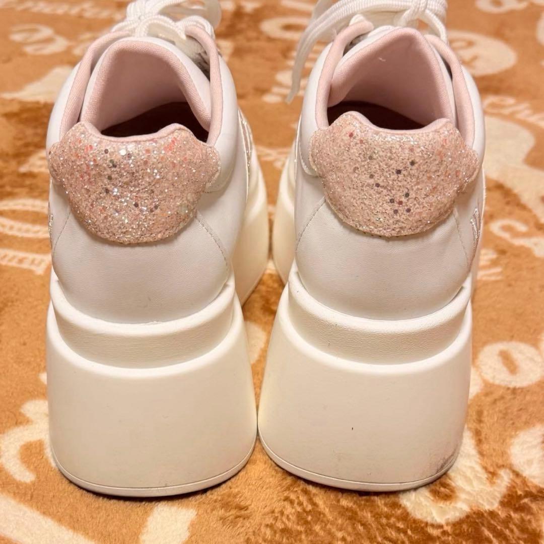 Rosé Muse Glitter point sneakers ホワイト