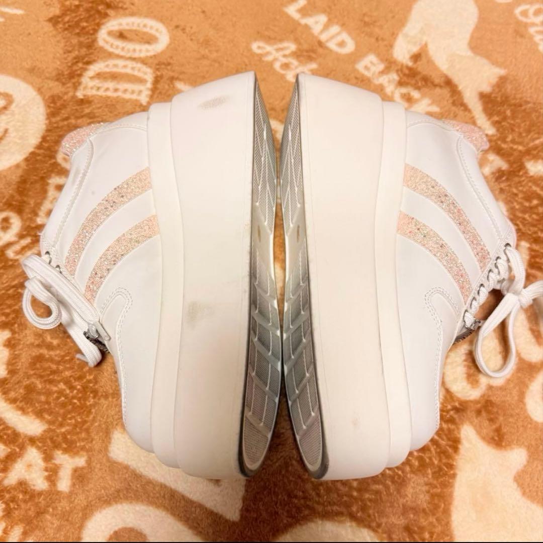 Rosé Muse Glitter point sneakers ホワイト