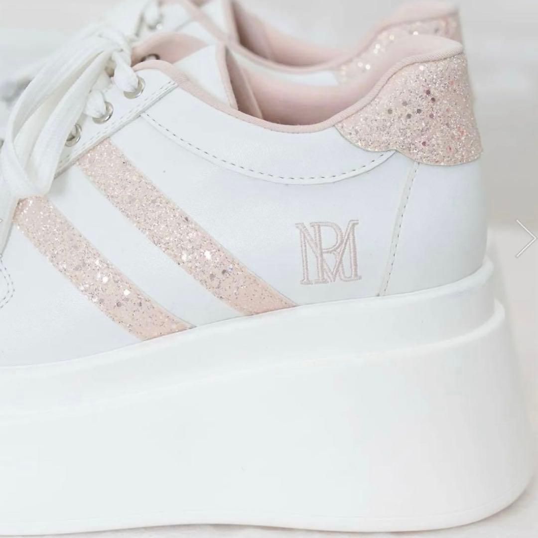 Rosé Muse Glitter point sneakers ホワイト