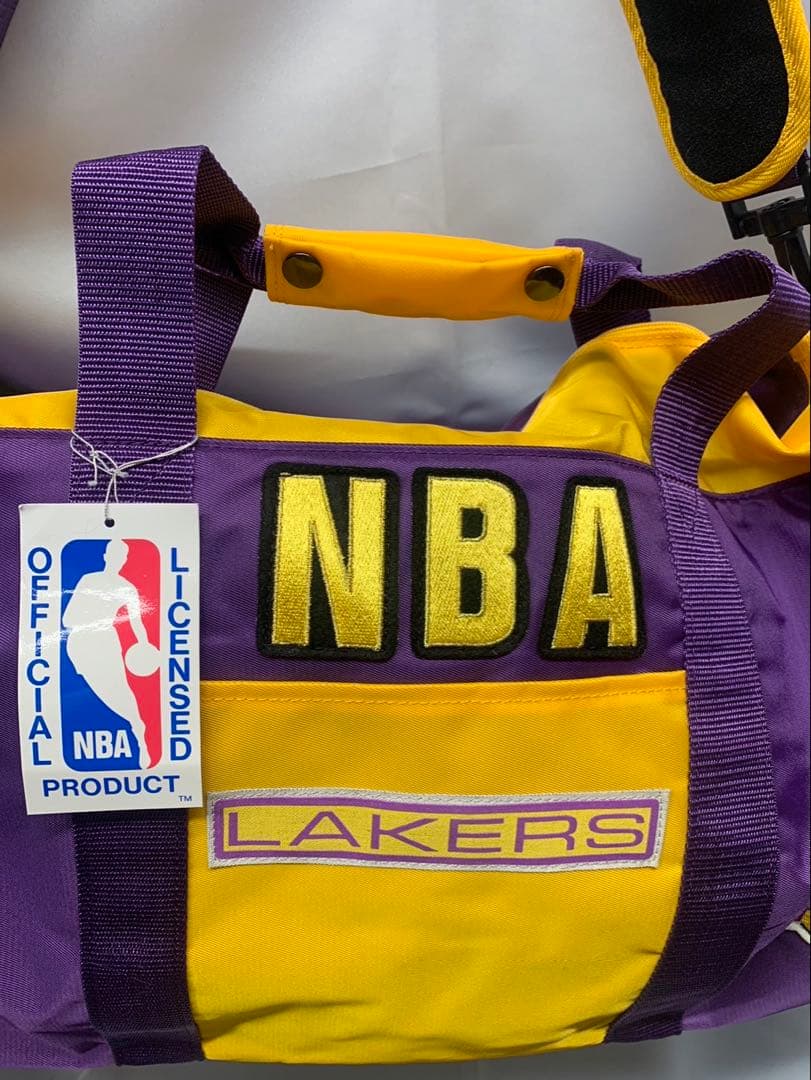 【新品未使用品】NBA LAKERS ドラムバッグ 紫と黄色