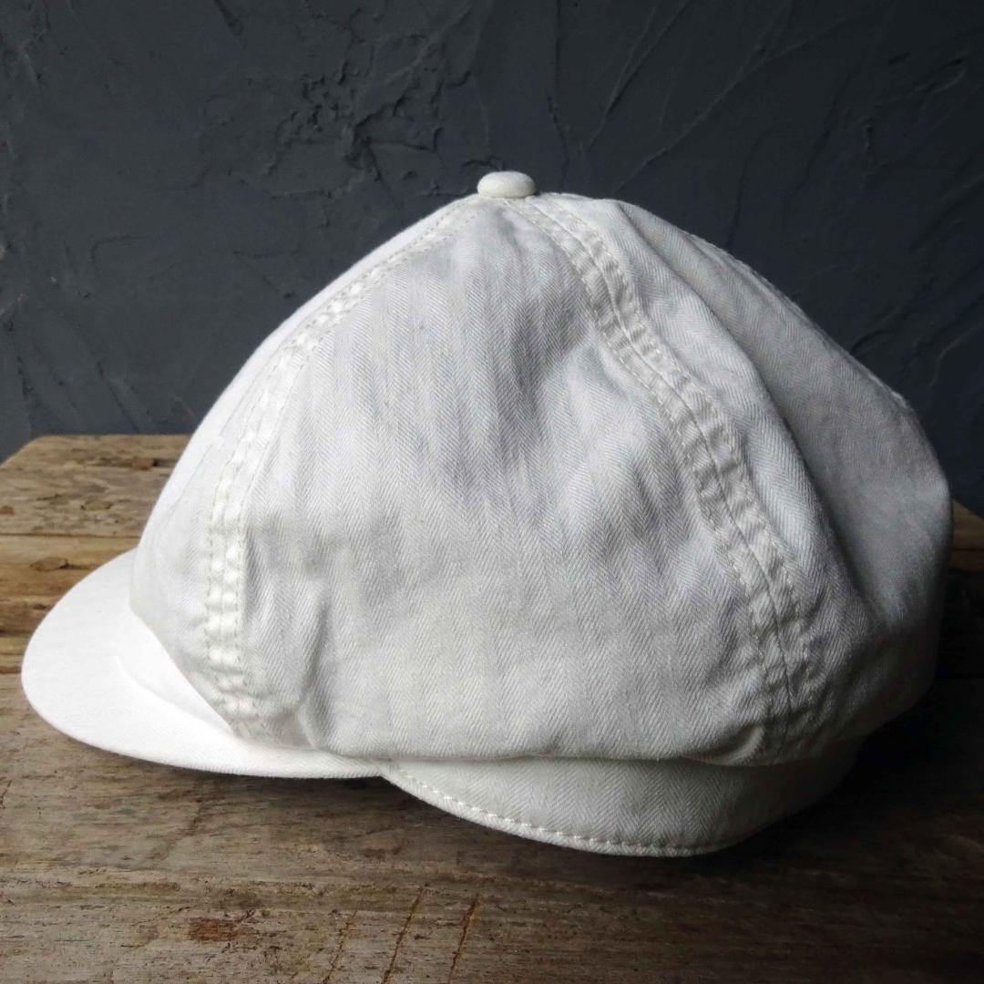 RRL 　キャスケット ホワイト白 　LG　ハンティング　ラルフローレン帽子