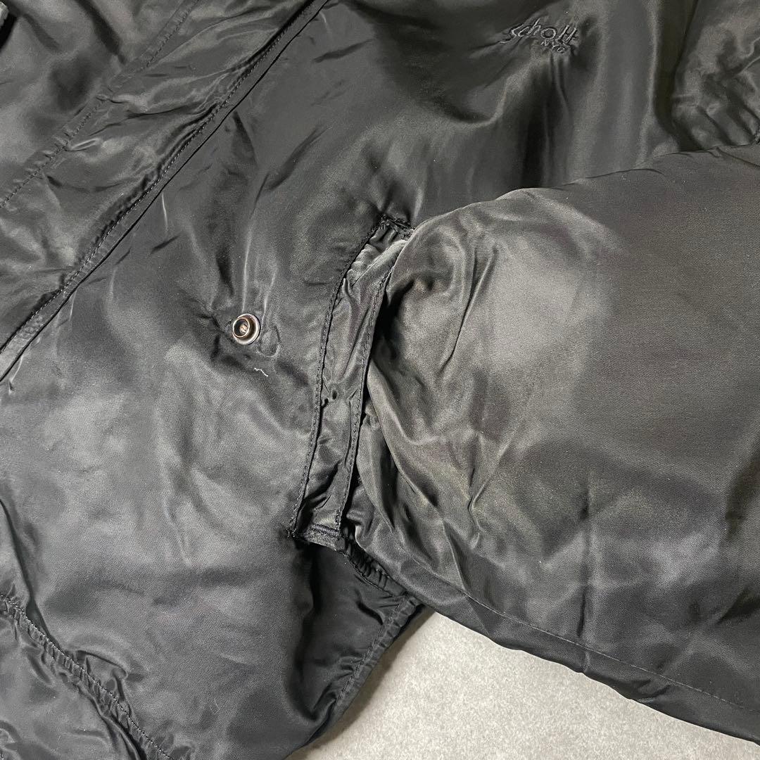 Schott　MA-1　フライトジャケット　USA製　短丈　IDEALジップ