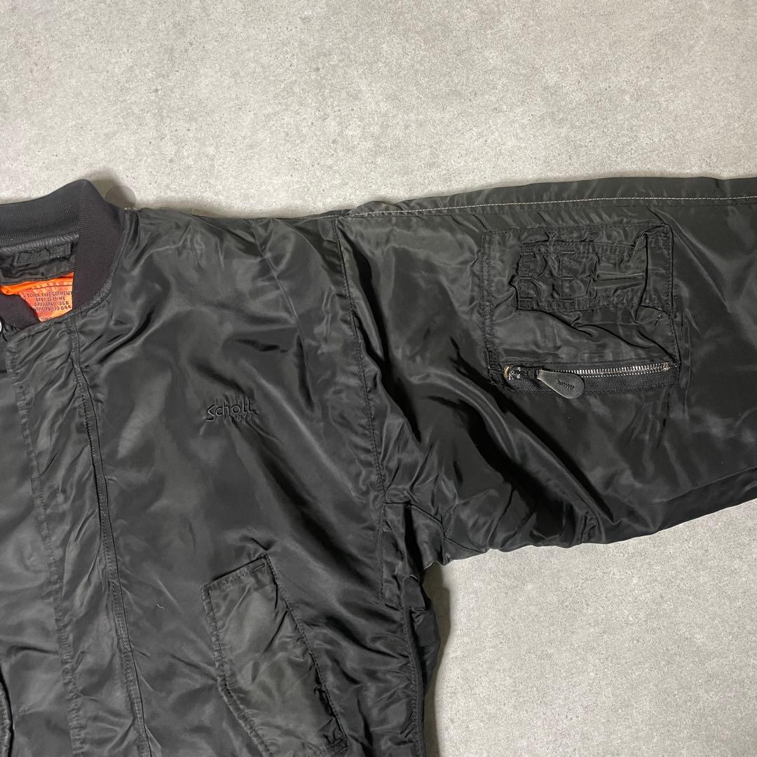 Schott　MA-1　フライトジャケット　USA製　短丈　IDEALジップ