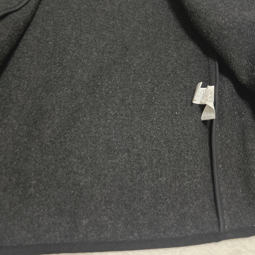 ダントン ノーカラーコート ウールモッサ ジャケット サイズ40 くるみボタン