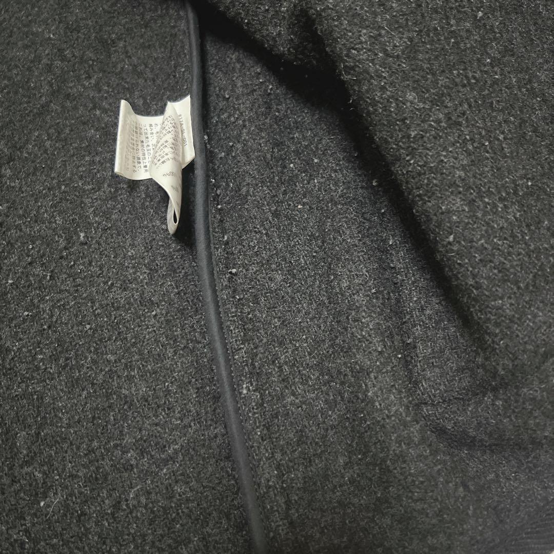 ダントン ノーカラーコート ウールモッサ ジャケット サイズ40 くるみボタン