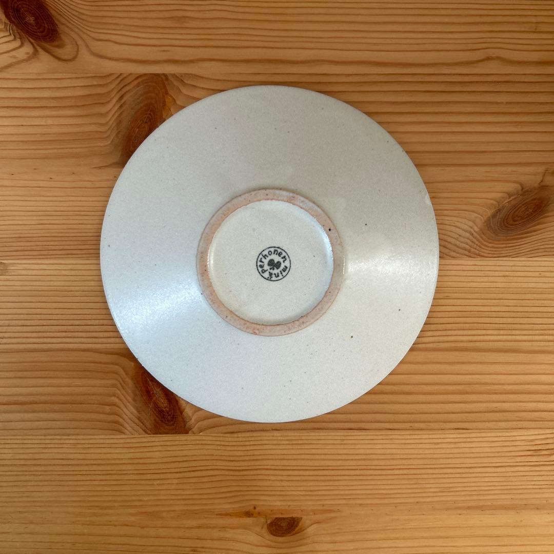 こじ 新品未使用 ミナペルホネン 小プレート2枚タンバリン ブルーホワイト