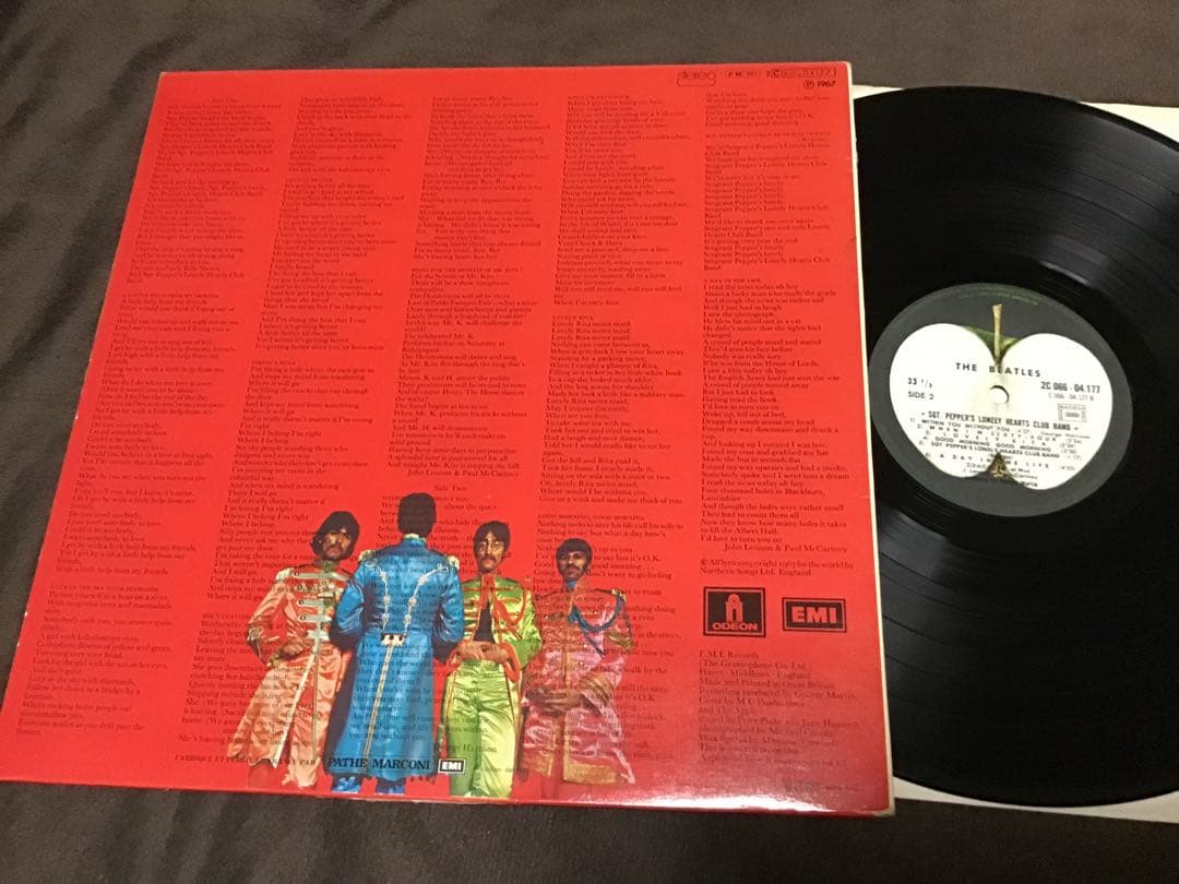 極美LP‼️フランス盤アップル『ビートルズ　サージェント・ペッパーズ』1974年