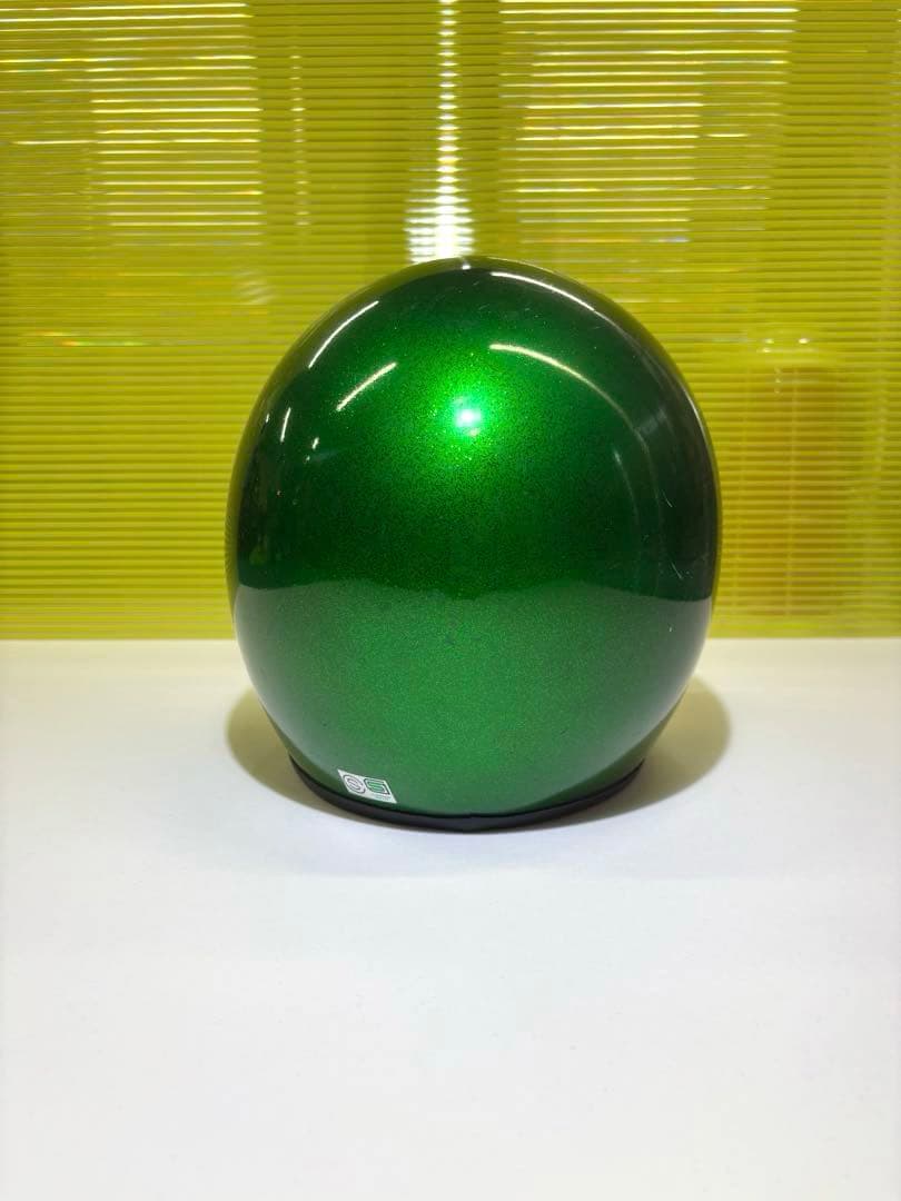 最終値下【希少・美品】グリーンメタリック　ヘルメット