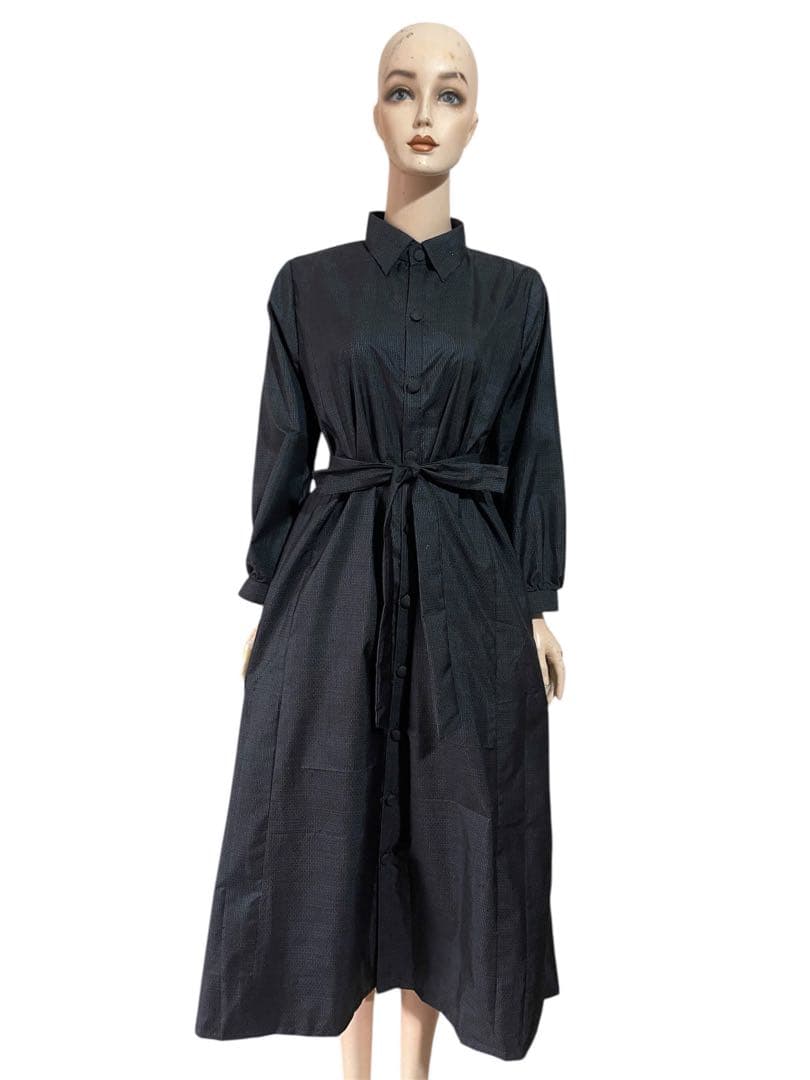 くろすけ　着物リメイクワンピース　大島紬　2月中旬から発送