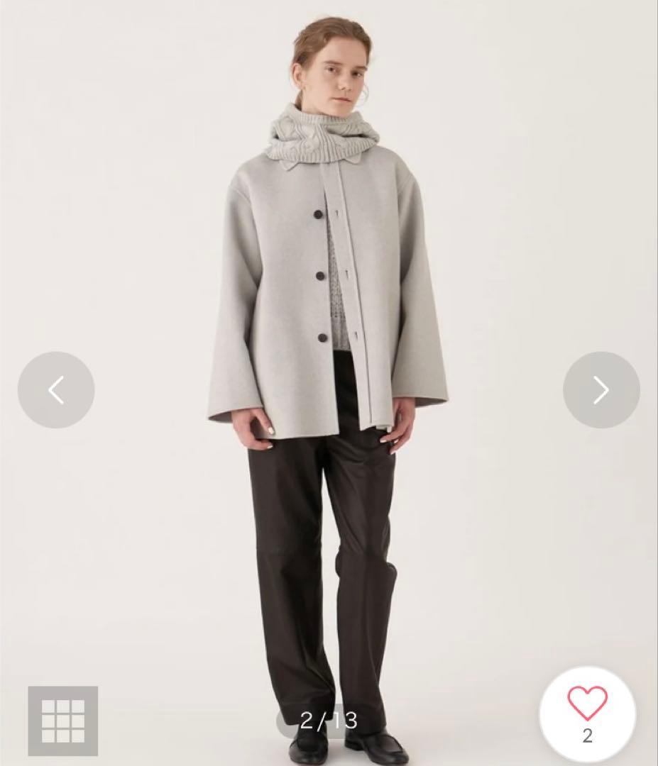 GALERIE VIE ギャルリーヴィーダブルフェイスシャツコート