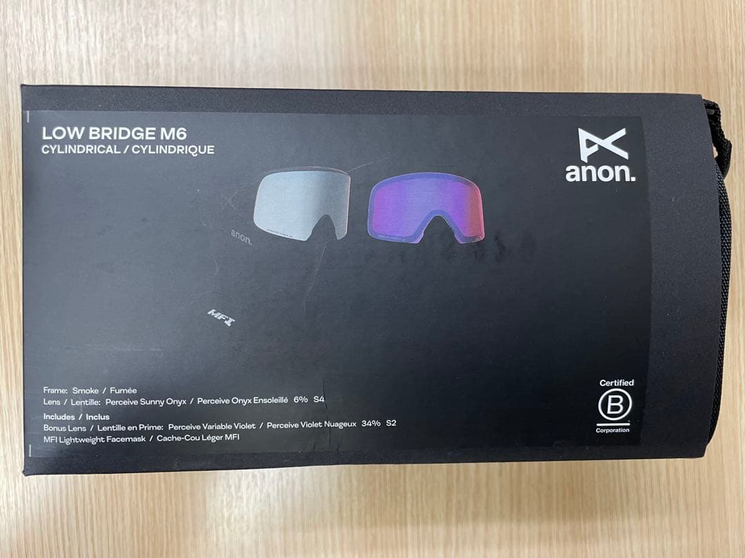 anon. 25-26 M6 SMOKE ゴーグル ローブリッジ