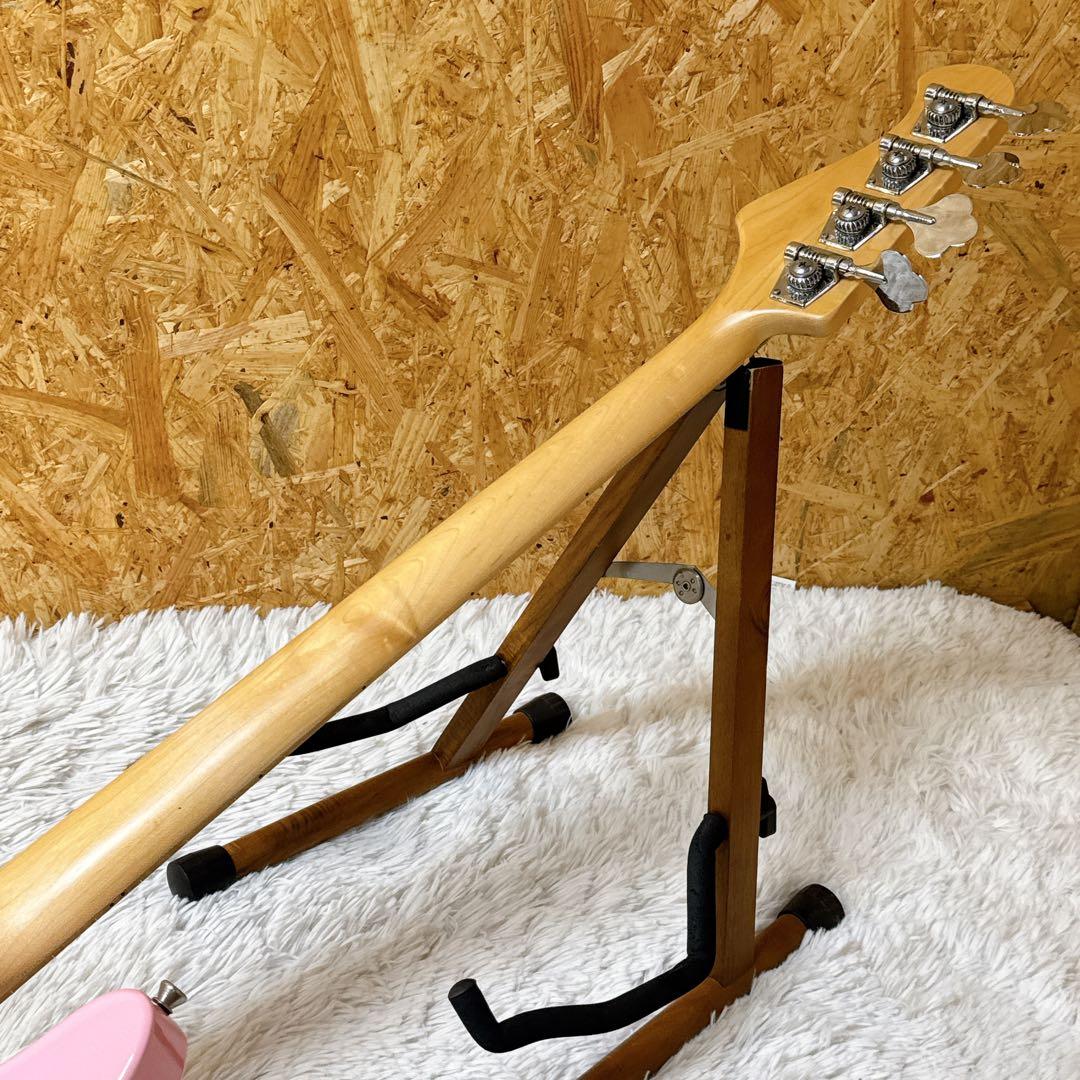 BACCHUS/バッカス JB ジャズベ ピンク ベース女子 初心者豪華セット♪