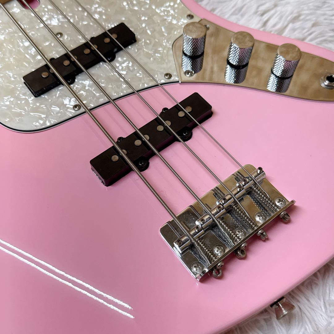 BACCHUS/バッカス JB ジャズベ ピンク ベース女子 初心者豪華セット♪