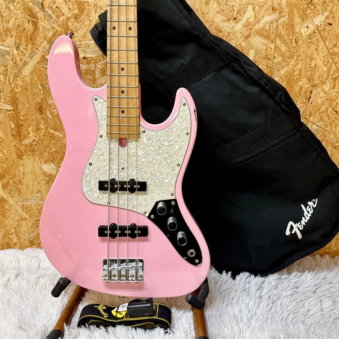 BACCHUS/バッカス JB ジャズベ ピンク ベース女子 初心者豪華セット♪