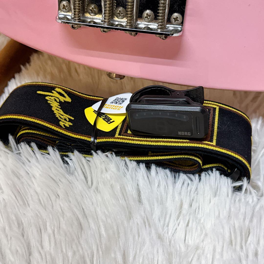 BACCHUS/バッカス JB ジャズベ ピンク ベース女子 初心者豪華セット♪