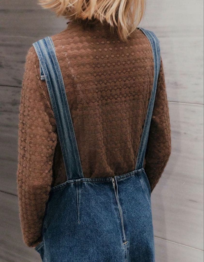 未使用【TREFLE+1 】デニムオーバーオール