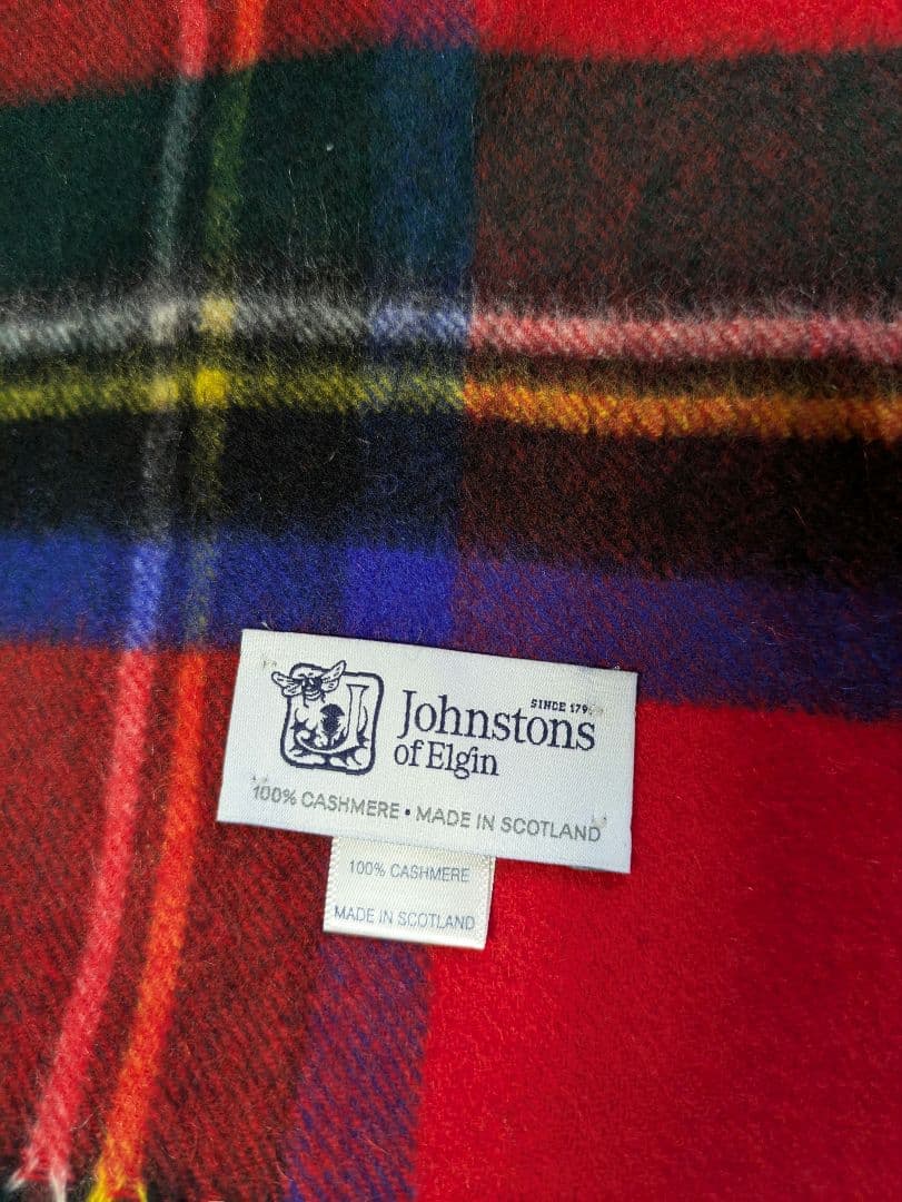 Johnstons of Elgin 大判カシミヤ ストールマフラー