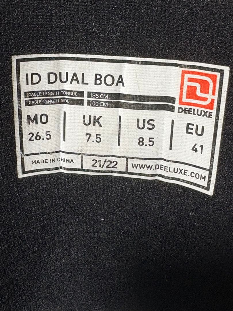 スノーボード Deeluxe ID DUAL BOA 21/22