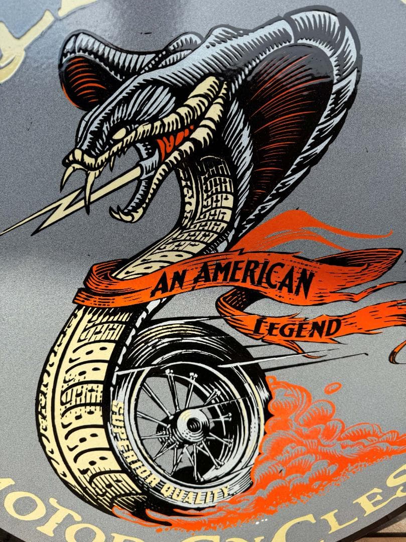 ハーレーダビッドソン 看板 HARLEYDAVIDSON 76cm 世田谷ベース