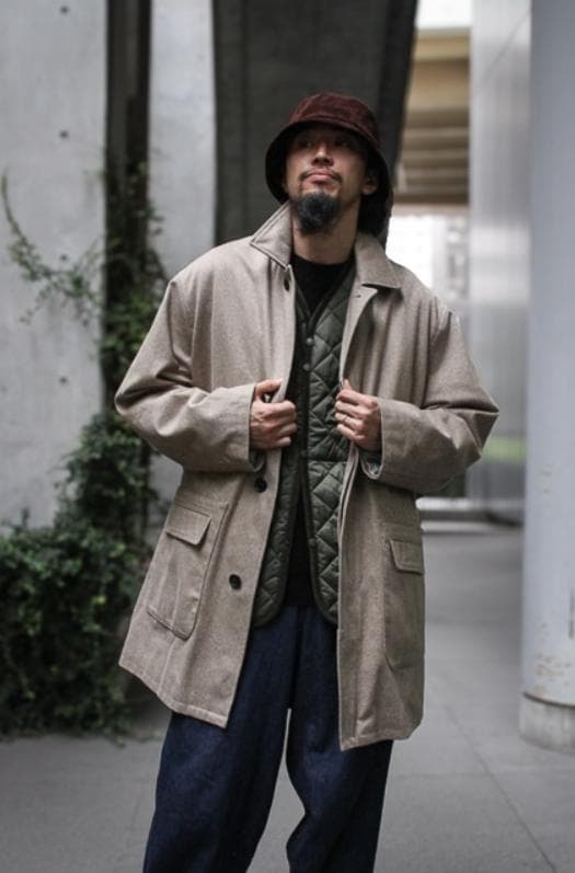 ジャケット・アウター HERILL / Cotton twill Short coat (Beige)