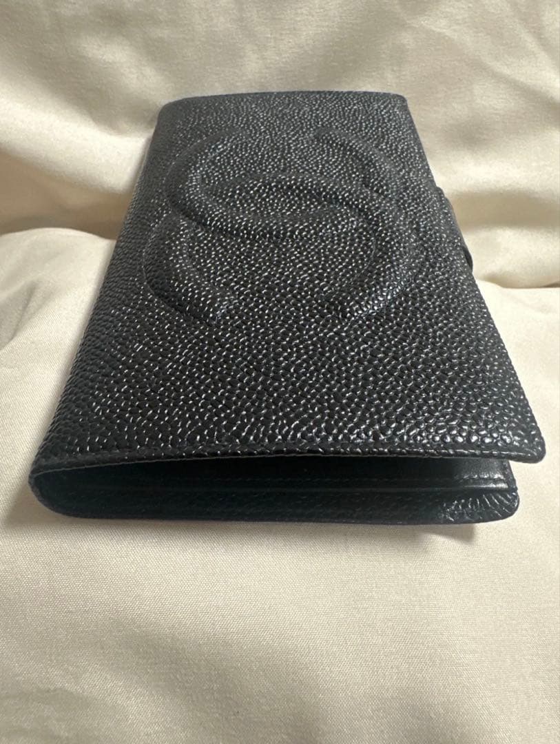 ⭐︎CHANEL⭐︎キャビアスキン 二つ折り ガマ口 長財布