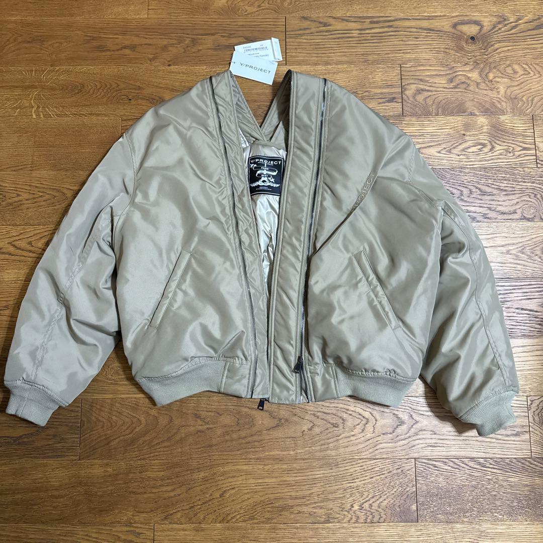 (超美品)Y/PROJECT ボンバージャケット ベージュ
