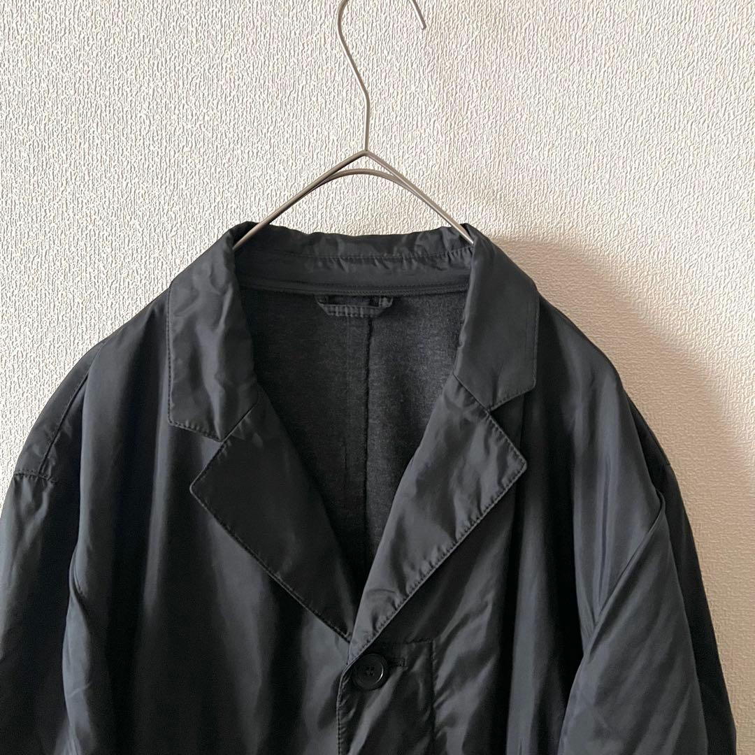 90s エンポリオアルマーニ テーラードジャケット 裏地切替 46 ブラック