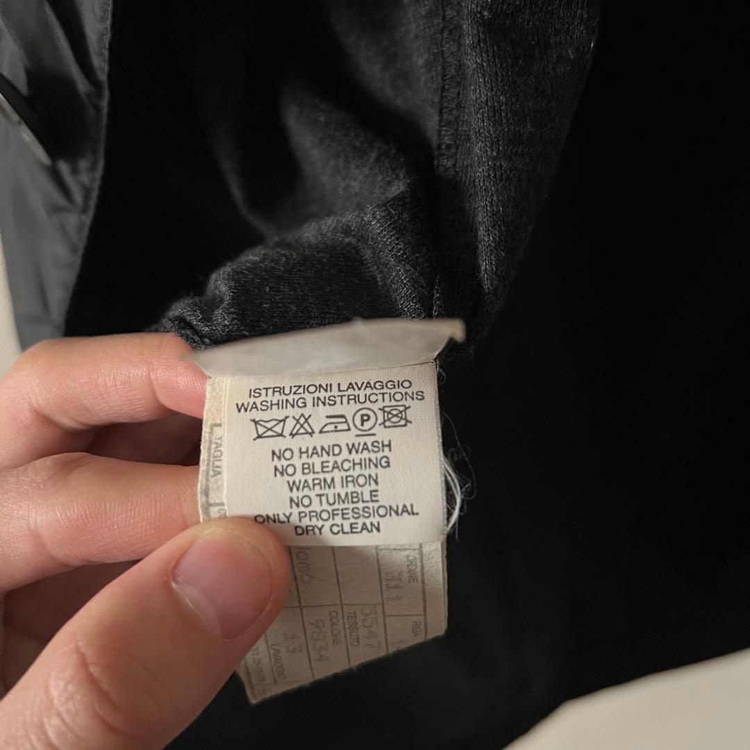 90s エンポリオアルマーニ テーラードジャケット 裏地切替 46 ブラック