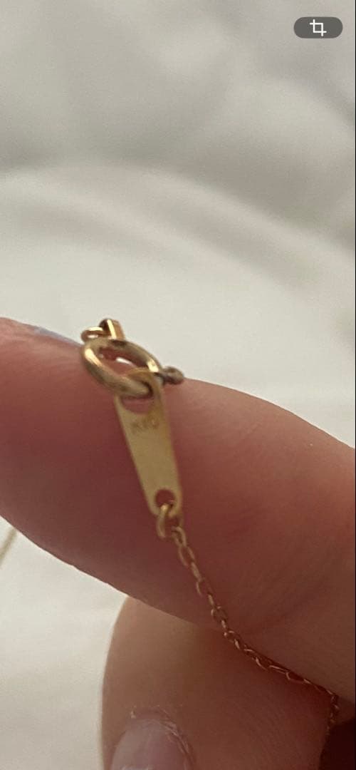 k10YG 天然ルビー ネックレス　エステール