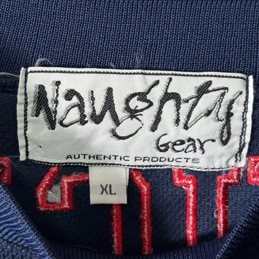 入手困難 90s NAUGHTY GEAR フットボール ゲームシャツ 紺 XL