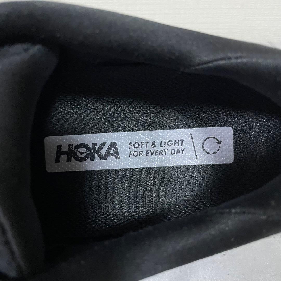 美品　HOKA ホカ　CLIFTON8 ランニングシューズ 黒　スニーカー　24