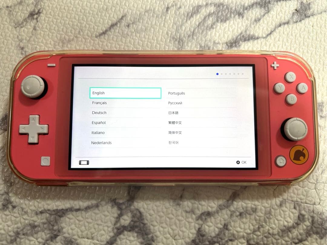 スイッチライト どうぶつの森　coral pink