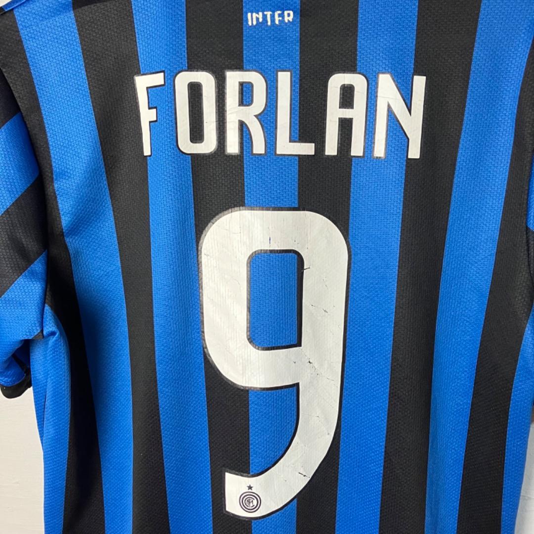 フォルラン インテル 襟付き ユニフォーム ゲームシャツ サッカーシャツ