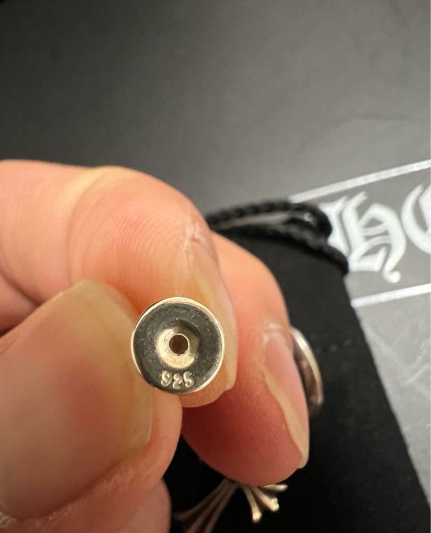 クロムハーツ　CHクロス　ピアス タイニークロスフープピアス