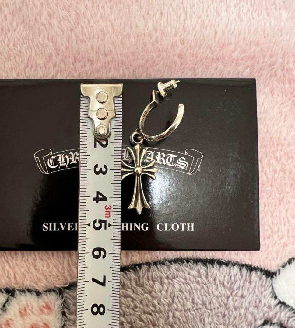 クロムハーツ　CHクロス　ピアス タイニークロスフープピアス