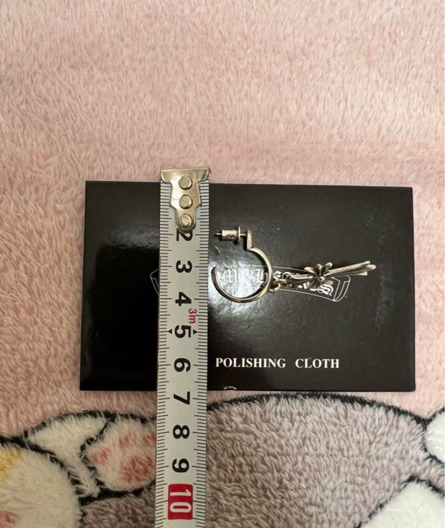 クロムハーツ　CHクロス　ピアス タイニークロスフープピアス