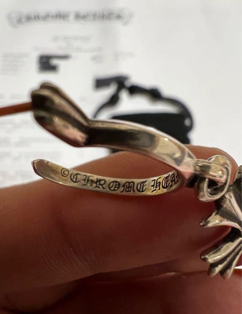 クロムハーツ　CHクロス　ピアス タイニークロスフープピアス