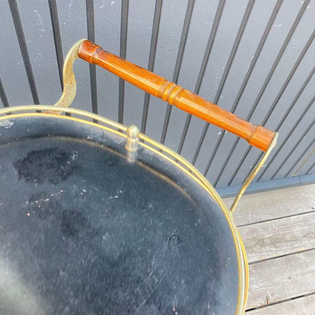 アンティーク 光家具 トローリー サービスワゴン ワインラック キッチンカート