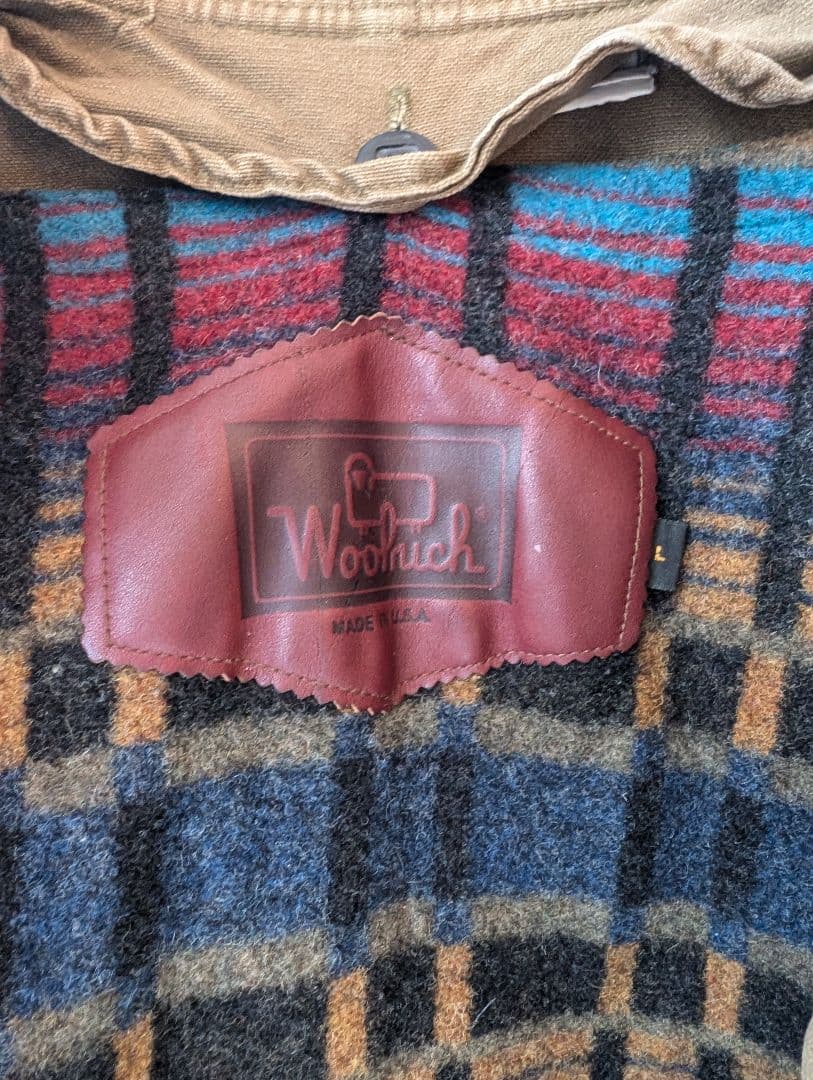 90s Woolrich カーキ ハンティングジャケット USA製 ダック生地