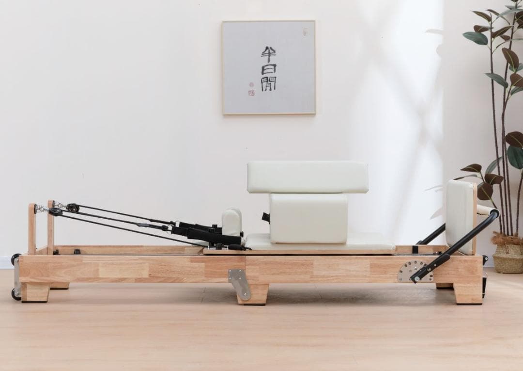 新品ウッドフォルダブルピラティスリフォーマー セット
