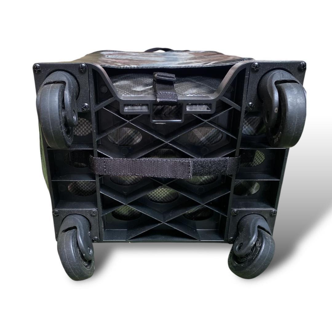 【美品 状態良好】SWANY 4輪 ソフトキャリー シルバーチェック 軽量 M