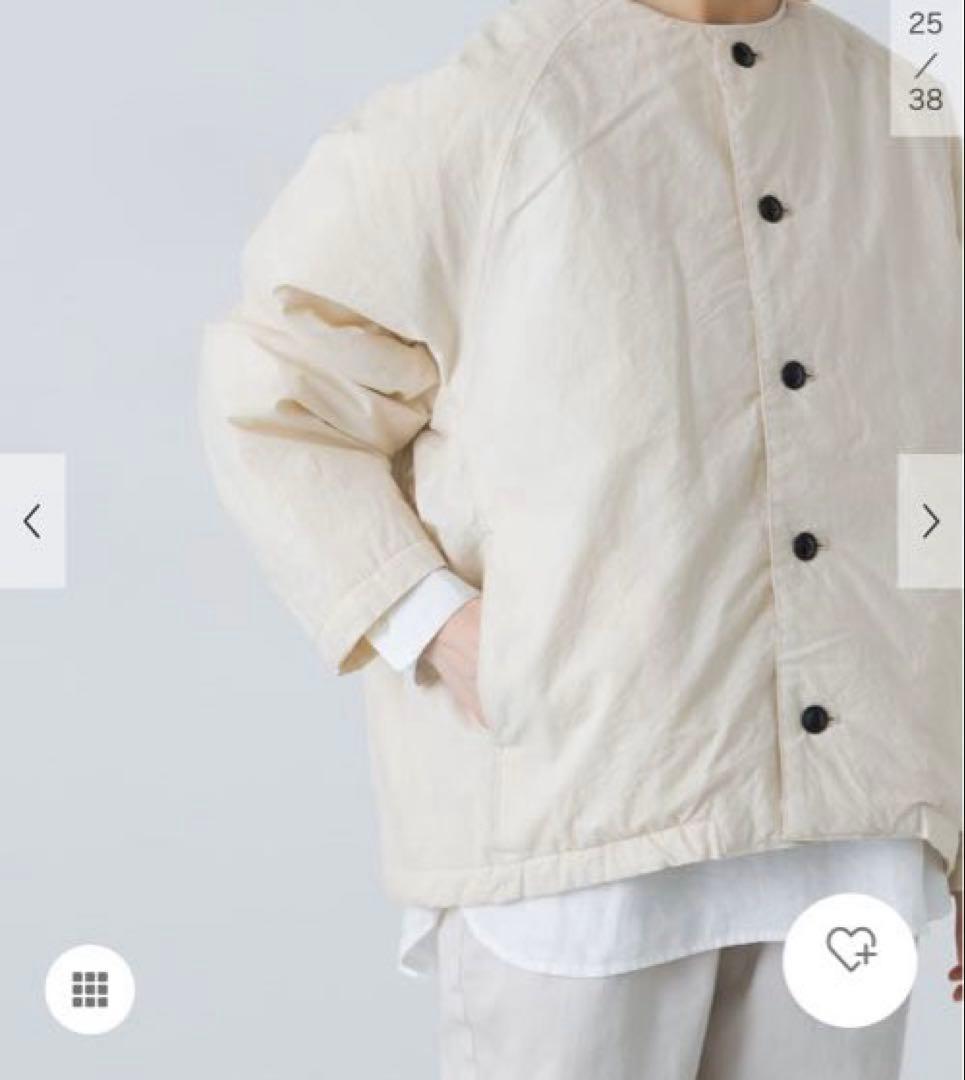 お値下げ　かぐれ　中綿Quilted short coat アイボリー　未使用品