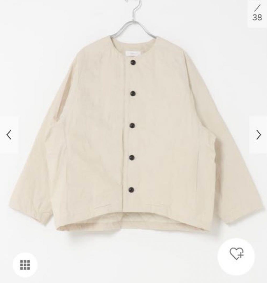 お値下げ　かぐれ　中綿Quilted short coat アイボリー　未使用品