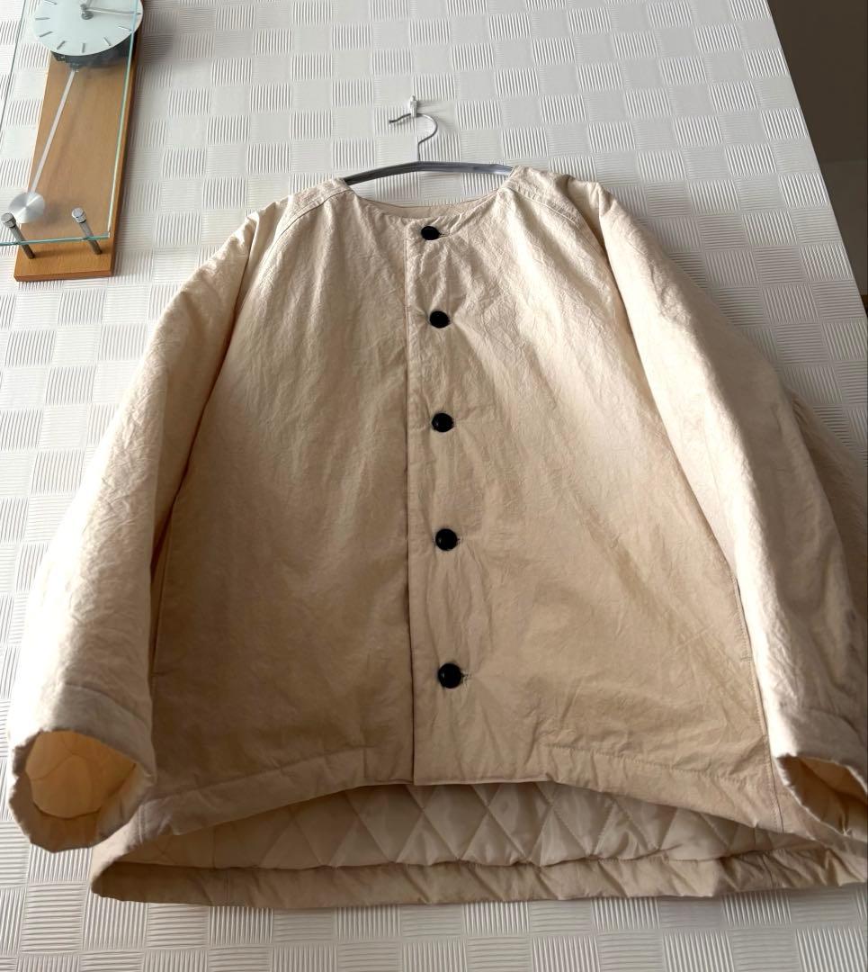 お値下げ　かぐれ　中綿Quilted short coat アイボリー　未使用品