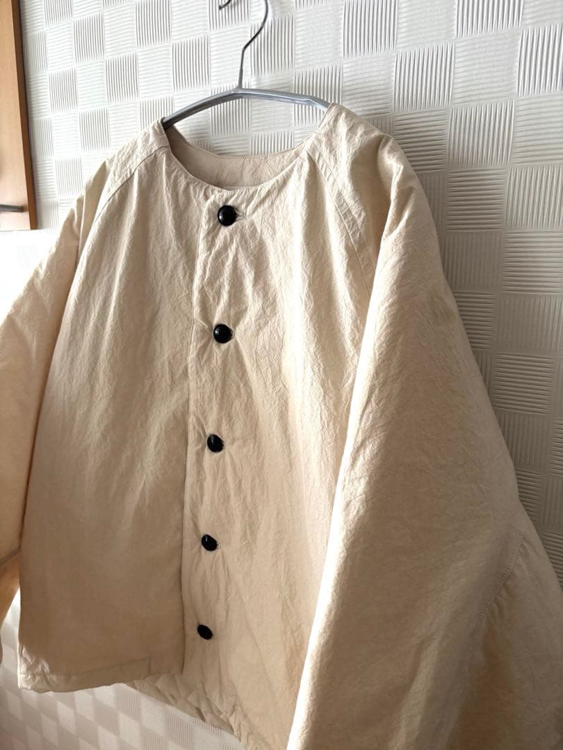 お値下げ　かぐれ　中綿Quilted short coat アイボリー　未使用品