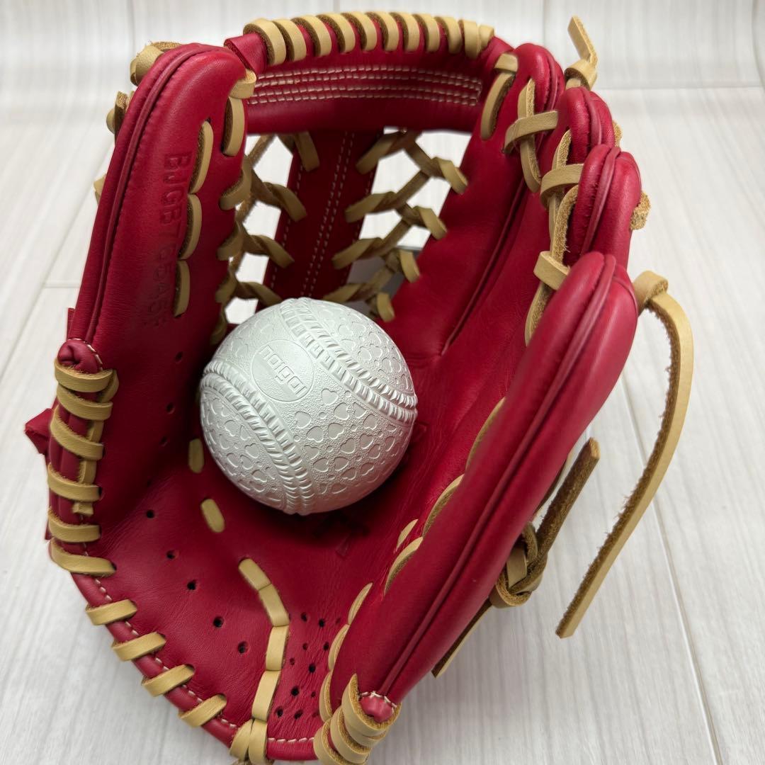 ZETT　ゼット　少年軟式グランドヒーロー　オールラウンド用　レッド　右投げ