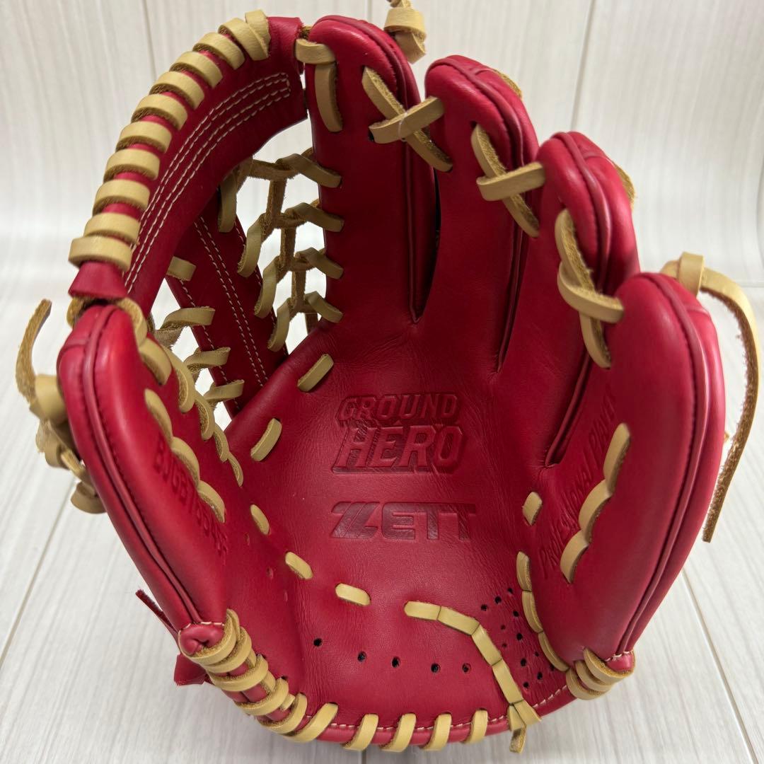 ZETT　ゼット　少年軟式グランドヒーロー　オールラウンド用　レッド　右投げ
