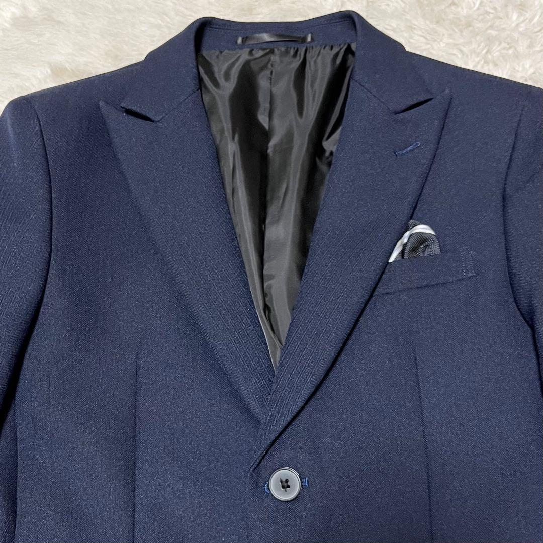 未使用級　WANDER FACTORYスーツ　6点セット　3ピース　紺　150