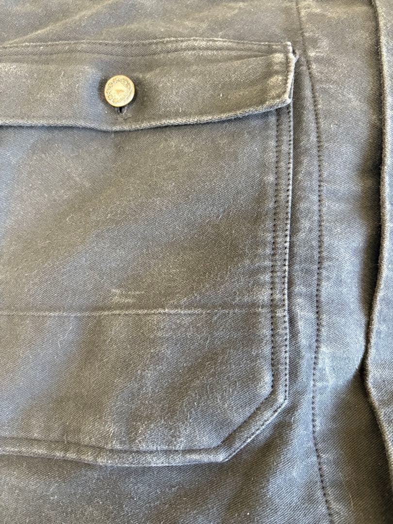 50s 60s Unknown ブラックモールスキン ワークジャケット ユーロ