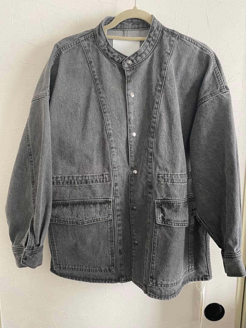 SHIPS any シップスエニィ　デニムワークジャケット　ブラック